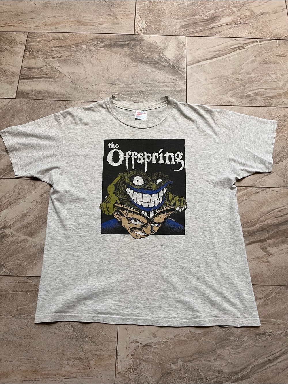 1990s The Offspring light grey/white Graphic Tee